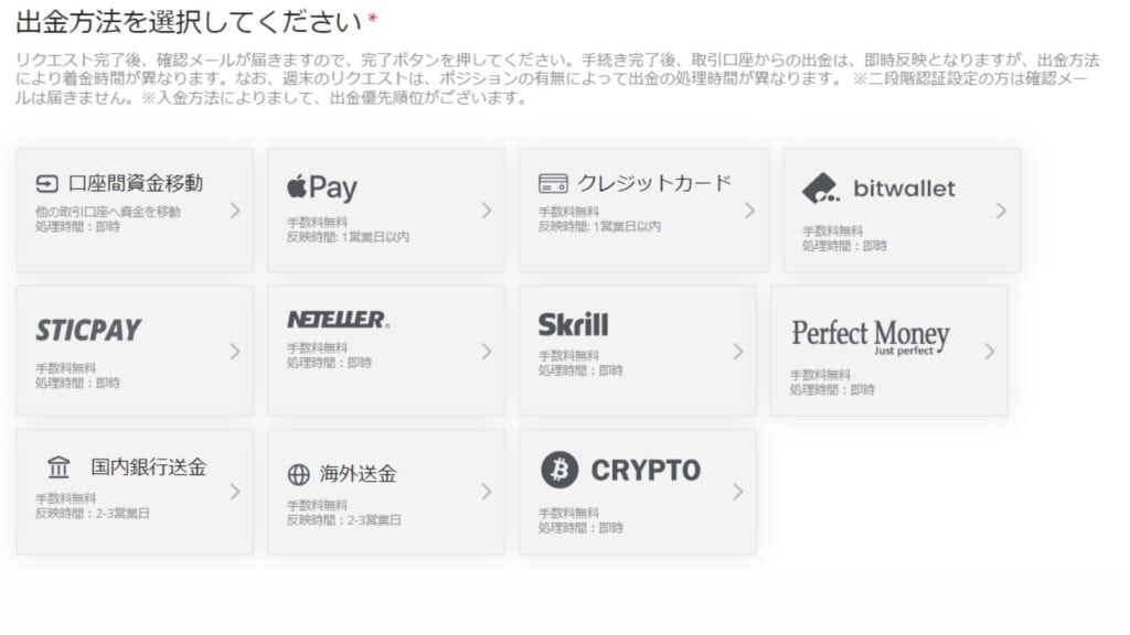 TitanFXの出金方法｜①クレジットカード／デビットカード